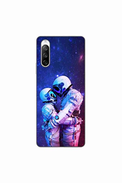 OEM Husa compatibila cu Sony Xperia 10 III Silicon Gel Tpu Model Astronauts C...
