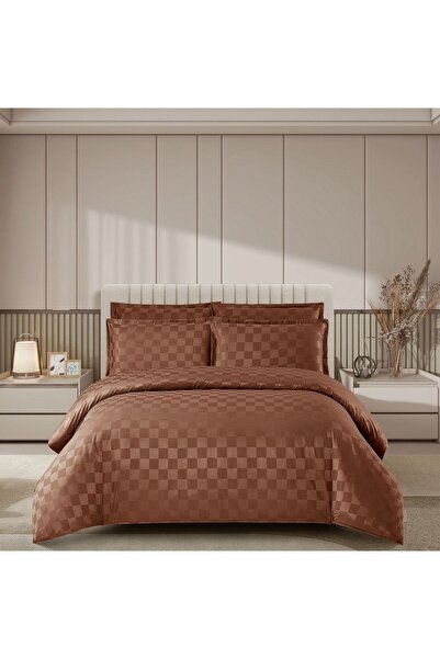 OEM Luxury hotel damask Duvet Cover Set with Stretchy 4 pieces 2 persons Prim...