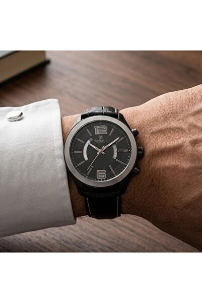 PİGADO Black Cord Waterproof Belonni Men's Wristwatch