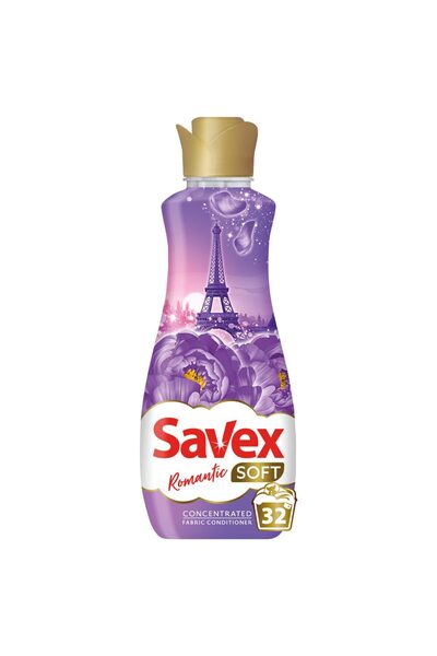 SOHO Fabric Softener, Savex Soft, 800 ml Romantic Concentrate 32 washes,