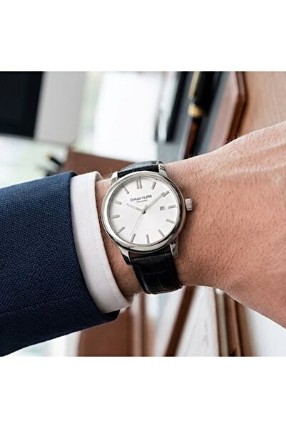 PİGADO Men's Wristwatch with Black Leather Band