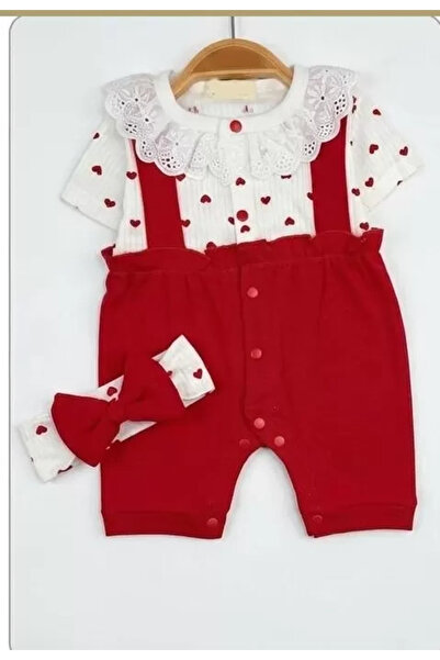 Generic Brand 3/12 Months Guipure Collared Baby Romper Ava Mery Woman