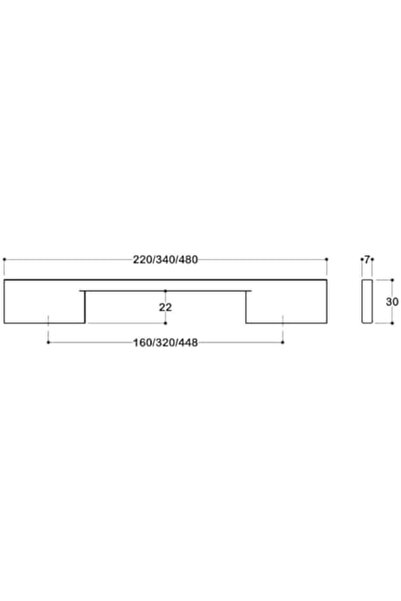 Yıldızan TAMGÜN 8570 Mâner modern Culoare auriu mat 320 mm TAMGÜN 1159648