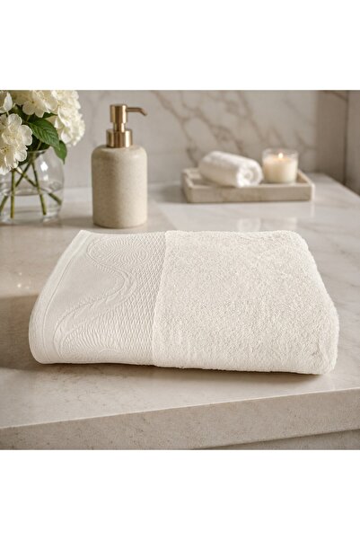 Horecatex Prosop Baie Luxury Baixa 600 GSM Bumbac Ivoire 100x150 cm