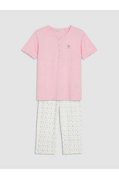 LC Waikiki Timeless Clothing & Timeless Choices Embroidered Women's Capri Paj...
