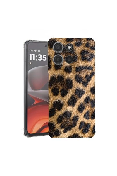 bestcase ¬Æ Husa Anti Shock Compatibila cu Motorola Edge 60 Neo, Leopard patt...