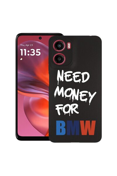 bestcase ¬Æ Husa Slim Silicon pentru Motorola Moto G05, Need Money For BMW, 1...