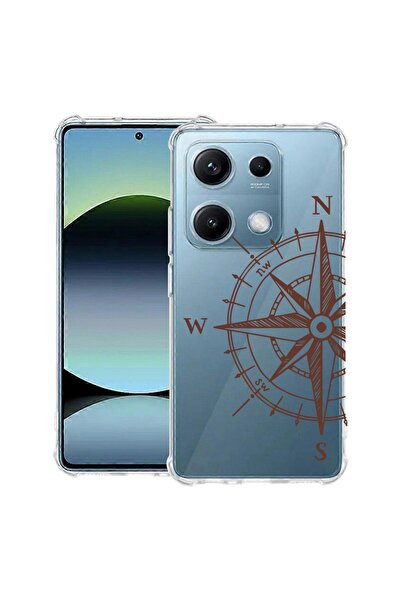 bestcase Противоударен калъф, съвместим с OPPO A6 Pro, с дизайн на компас, по...