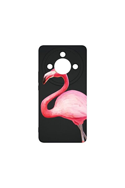 bestcase Тънък силиконов калъф 0.8ММ, съвместим с Honor Magic6 Lite, Фламинго...
