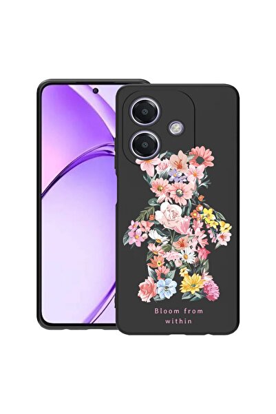 bestcase Husă pentru OPPO A60 5G / A40 / A40M, Ursuleț de pluș care înfloreșt...