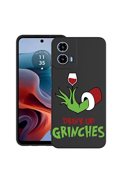 bestcase Θήκη για Motorola Moto G45 με σχέδιο Grinches - Drink Up, TPU Ματ Εξ...