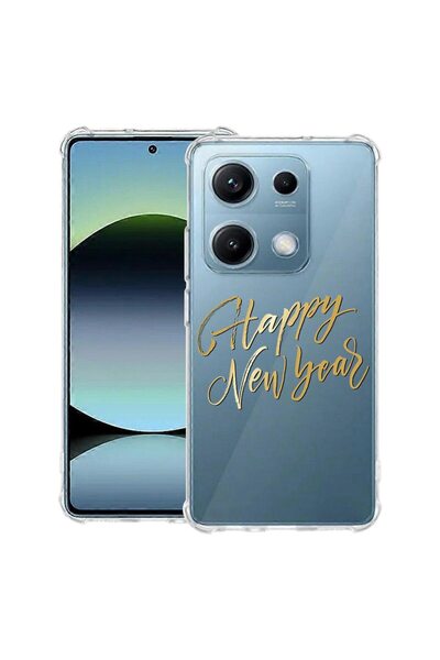 bestcase Husă Antișoc Compatibilă cu OPPO A6 Pro, cu Design Happy New Year, C...
