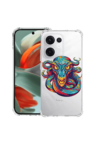 bestcase Съвместим калъф за OPPO Reno13 F 5G, Удароустойчив 1.5ММ, Дизайн  "М...