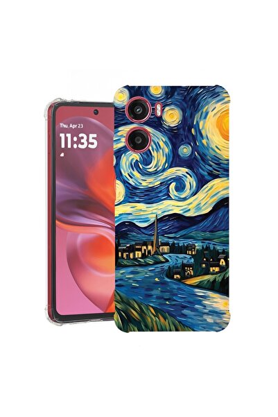 bestcase ¬Æ Husa pentru Motorola Moto G05, Anti Shock 1.5MM, Starry Night, Pr...