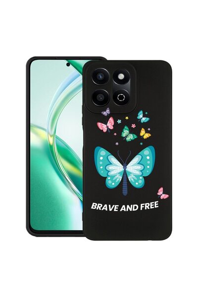 bestcase Husă subțire din silicon pentru Honor X6b, Fluturi, 2026265 B 1847