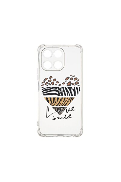 bestcase Противоударен калъф 1.5ММ, съвместим с Honor X6a, Love Is Wild, Усто...