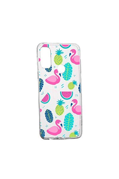 bestcase Husa Silicon Compatibila Cu Motorola Moto E40, Flamingo, rezistenta ...