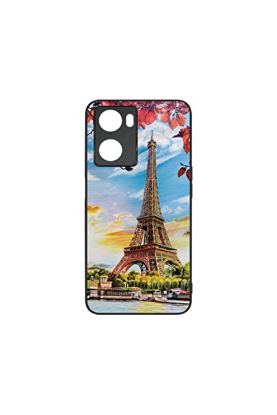 bestcase Λεπτή Γυάλινη Θήκη, Συμβατή με OPPO A77 4G / A77s, Πύργος του Άιφελ ...