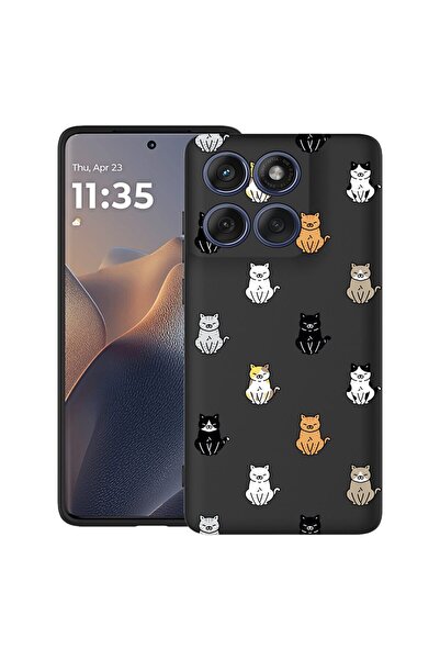 bestcase ¬Æ Husa pentru Poco X6 5G cu Design Cat Pattern, TPU Mat Ultra Slim,...