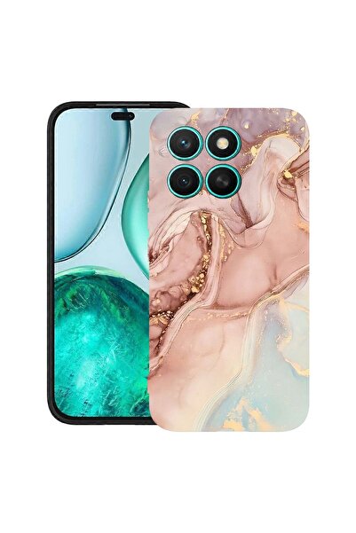 bestcase ¬Æ Husa TPU Ultra Slim Compatibil cu Honor X6c, cu Design Rose Marbl...