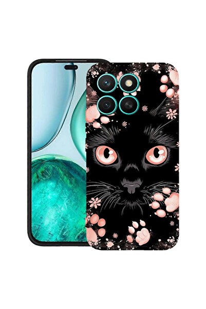 bestcase ¬Æ Husa TPU Ultra Slim Compatibila cu Honor X6b, Black Cat, 2022877 ...