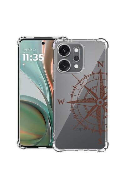 bestcase Противоударен калъф за OPPO Reno14 5G с дизайн на компас, 2052057 AS...