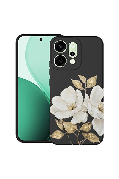 bestcase ¬Æ Husa TPU Ultra Slim Compatibila cu OPPO Reno14, Floral - Golden C...
