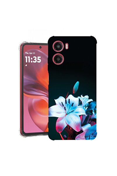 bestcase ¬Æ Husa pentru Motorola Moto G06 cu Design Orchid Flower, Anti Shock...