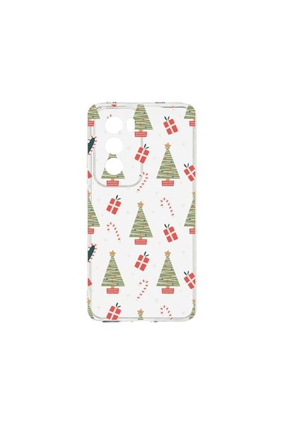 bestcase ¬Æ Husa Clear Silicon 2MM, Compatibila Cu OPPO Reno12 5G, Christmas ...