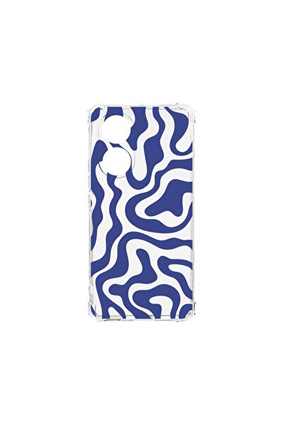 bestcase Αντικραδασμική Θήκη 1.5MM, συμβατή με OPPO A18, Μπλε Αφηρημένη Γραμμ...
