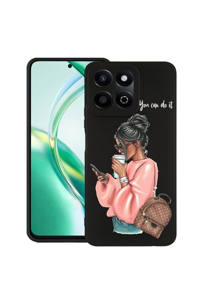 bestcase ¬Æ Husa pentru Honor 200 Smart, Slim Silicon, Shopping Girl, Protect...