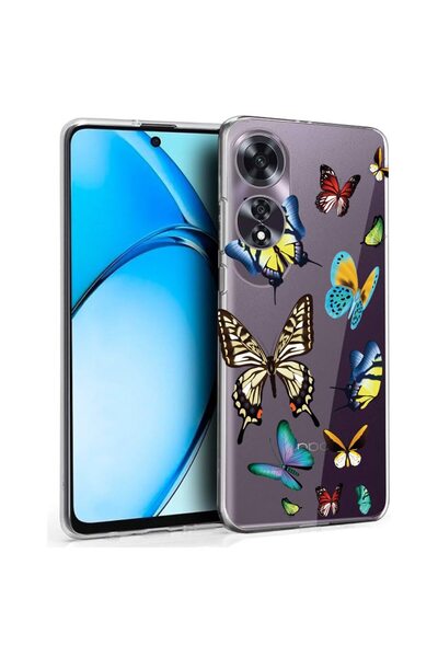bestcase Θήκη για OPPO A60 4G, Διαφανής Σιλικόνη 2mm, Όμορφες Πολύχρωμες Πετα...
