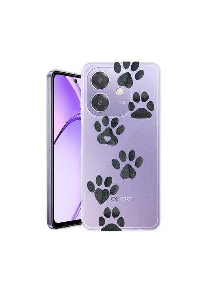 bestcase Husa pentru OPPO A40 / A40M, BestCase¬Æ Clear Silicon 2MM, Dog Paw, ...
