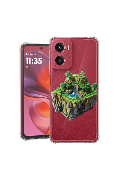 bestcase Θήκη για Motorola Moto G05, Αντικραδασμική 1.5MM, Minecraft World, Π...