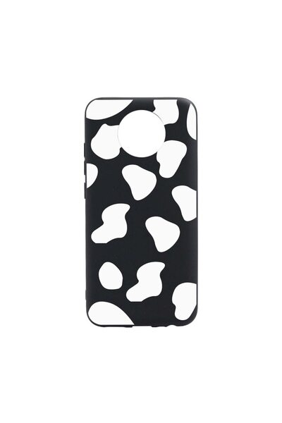 bestcase Husa Silicon Compatibila Cu Nokia C30, Black Cow, rezistenta la uzur...
