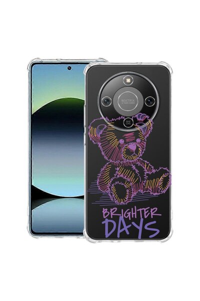 bestcase Husă Antișoc 1.5mm Compatibilă cu Honor Magic8 Lite, cu Design Ursul...
