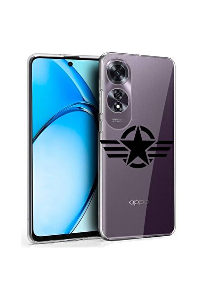 bestcase ¬Æ Husa pentru OPPO A60 4G, Clear Silicon 2MM, U.S. Army Star, Antis...
