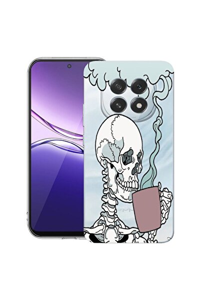 bestcase ¬Æ Husa pentru OPPO F29 cu Design Skull, Clear Slim Silicon, Antisoc...
