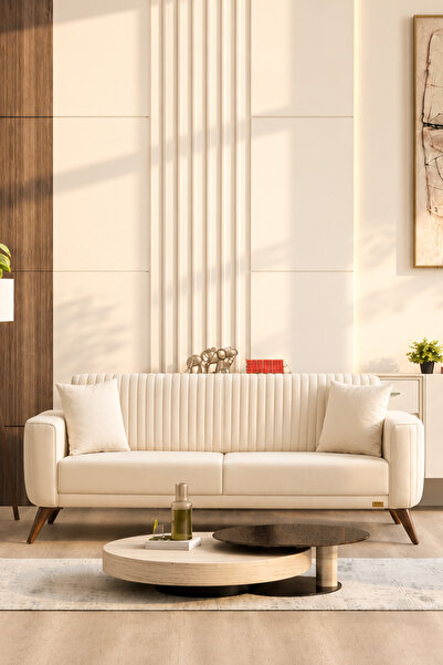 İYENA HOME LİVİNG Havana Sırt Mekanizmalı 3'lü Koltuk Kanepe