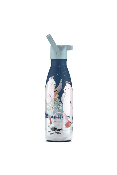Cool Bottles زجاجة مياه من الفولاذ المقاوم للصدأ - زجاجة الأطفال بولار بيرز 3...