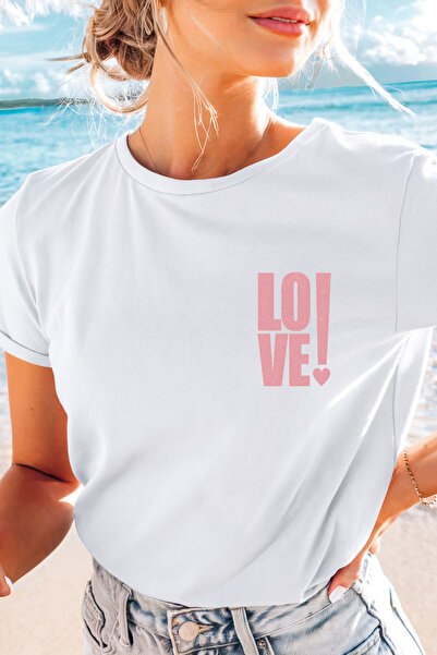 Auryne Jewelry Unisex Love Printed Lover Couple T-Shirt 100% Organic Cotton C...