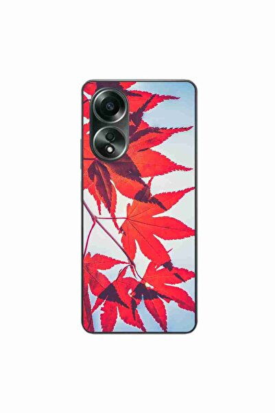 OEM Husa compatibila cu Oppo A58 4G Silicon Gel Tpu Model Frunze de toamna