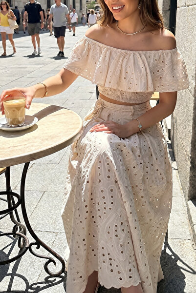 FASHION COCKTAIL Set de costum pentru femei, cu guler tip Madonna, cu țesătur...