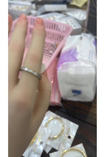 FASHİON JEWELRY Double Ring Zircon Gold and Silver Ring
