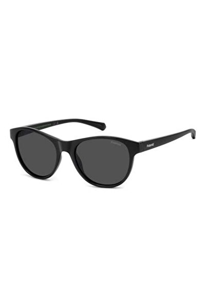 Polaroid نظارات شمسية PLD 8066/S سوداء للصغار (7-10 سنوات) مقاس 48 مم