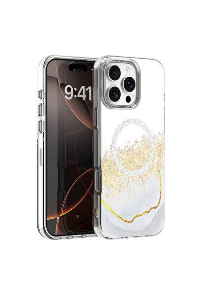 OEM Εποξειδική Μαγνητική Θήκη Mag-Safe για APPLE IPHONE 15 PRO 6.1 ΛΕΥΚΗ
