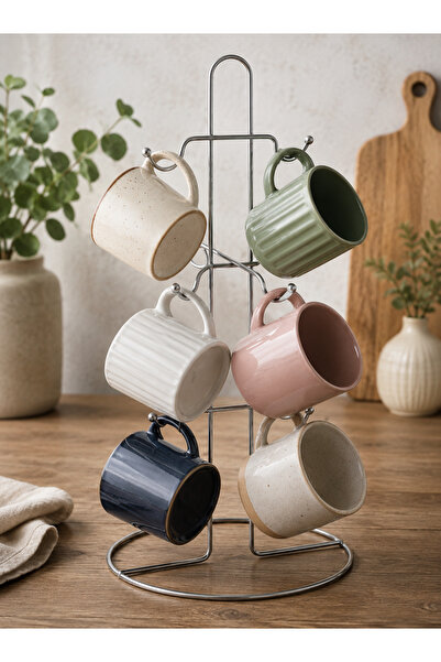 OEM Metal stand for 6 cups or mugs, 16x36cm