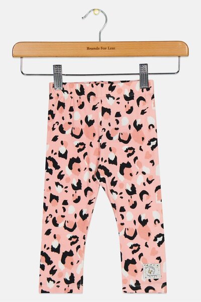 Hey Popinjay Toddlers Girl Animal Print Leggings, Multicolor
