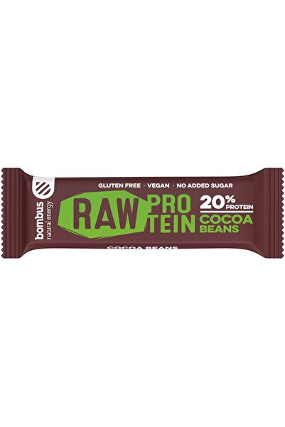 bombus Baton proteic cu boabe de cacao, 20% proteine, 50g
