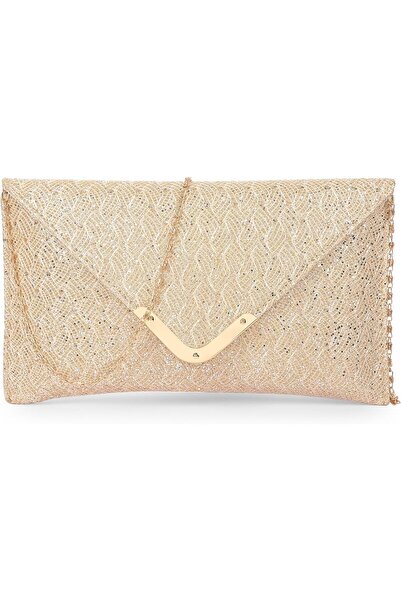 Generic ADISA Clutch Bag with Strap for Women CL029 (Gold)
